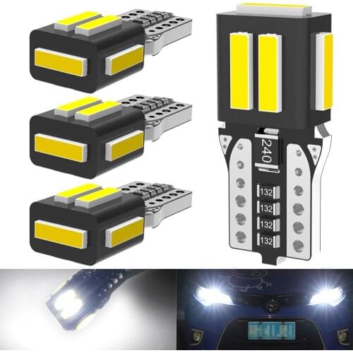 T10 W5W LED Canbus Bulb 168 194 No Error 7020 9SMD White 12V led Clearance Parking Lights for Hyundai Tucson Creta Kona IX35