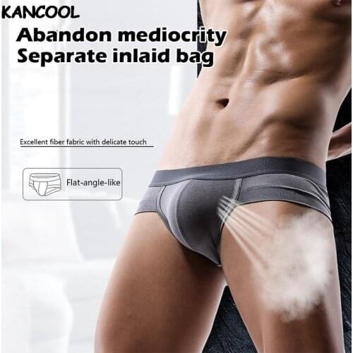 Sexy Underwear Underpants Modal Mens Soft Breathable Knickers Comfort U Convex Smooth Low Waist Briefs Ropa Interior Hombre