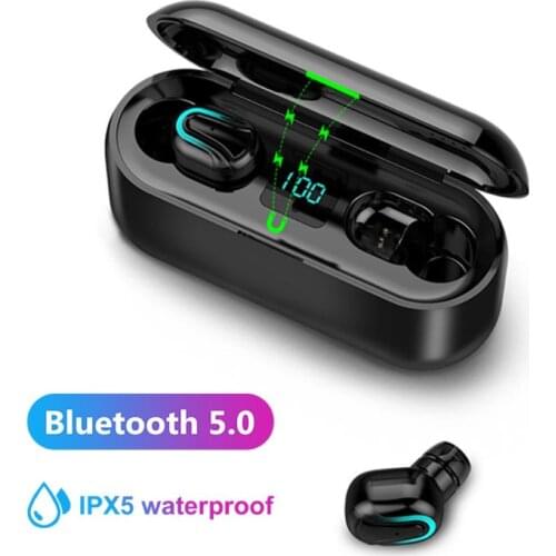 Q32-1 TWS Earphone Wireless Bluetooth 5.0 In-Ear Earphone Earbuds with Digital Charge Box Earphone наушники игровые kulaklık