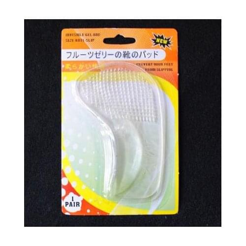 1 Pairs Shoe Pads Forefoot Cushion Silicone Massage Non Slip High Heels Insole Pain Relief Metatarsal Ball Foot Support Soles