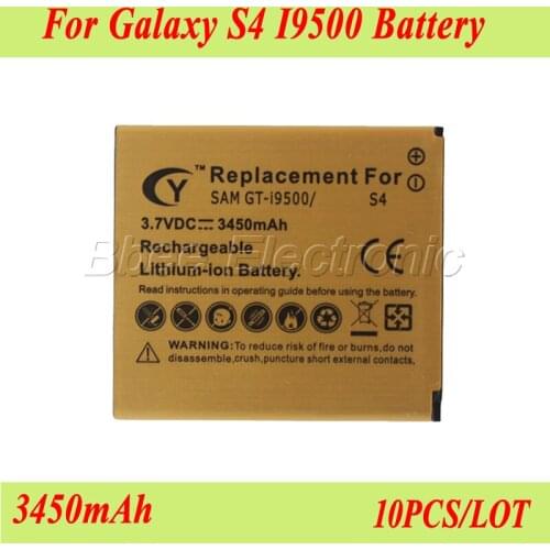 10PCS 3450mAh B600BC Battery For Samsung Galaxy S4 I9500 GT-I9500 I337 I545 I537 L720 R970 Batterie Batteria Bateria AKKU PIL