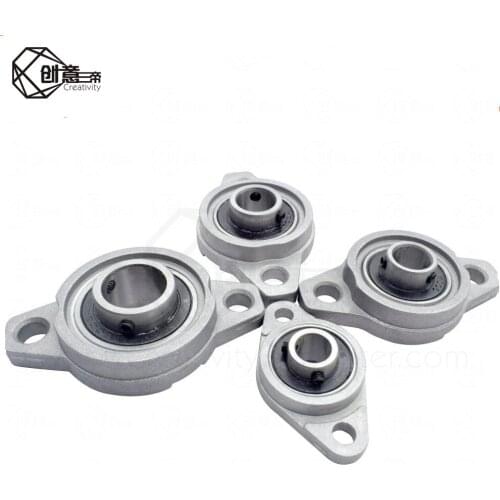 2pcs/a lot Bearing Steel Bore 8mm 10mm 12mm 15mm Pillow Block Bearing Mounted Innear Cast Housing Self-aligning Bearing mount