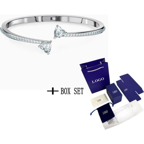 2020 Fashion Jewelry SWA New ATTRACT SOUL HEART Bracelet Exquisitely Interwoven Heart Shaped Crystal Ladies Fashion Luxury Jewel