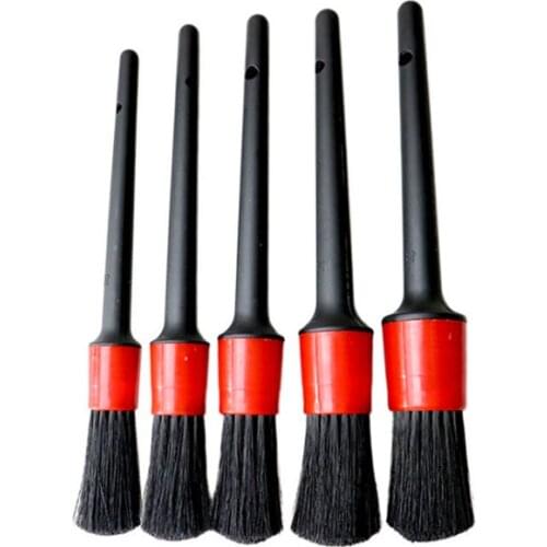 5pcs Car Detailing Brush Auto Cleaning Car Detailing Cleaning Set Dashboard Air Outlet Clean Brush Tools Car Wash Accessories
