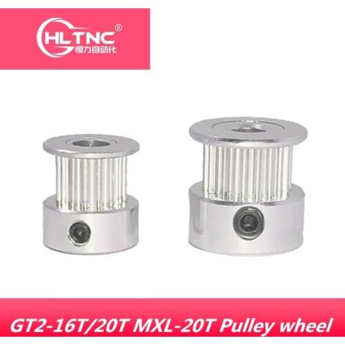 3D printer accessories synchronous belt wheel GT2-20T MXL-20T aluminum alloy can be equipped with synchronous belt 2GT synchrono