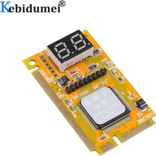 Kebidumei Mini PCI-E LPC PC Analyzer Tester POST Card Test For Notebook Laptop Hexadecimal Character Display