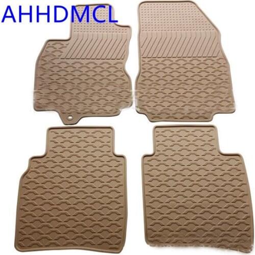 Car Rubber Mats Floor Mat Anti-Slip Mat Carpets Feet Pads For Bluebird Sylphy 2006 2007 2008 2009 2010 2011 Left Hand Drive