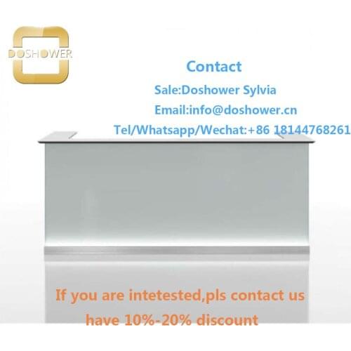 Business front desk with reception desk bar counter for reception desk with led