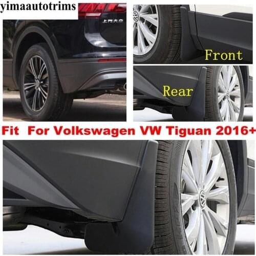 Accessories Fit For Volkswagen Tiguan 2016 - 2020 Plastic Set Mudflaps Mud Flaps Splash Guards Mudguards Protective Cover Trim