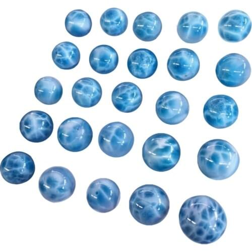 One piece AAA LOOSE BEADS Larimar blue Round 6/8/10/12mm Wholesale for DIY Jewelry Necklace