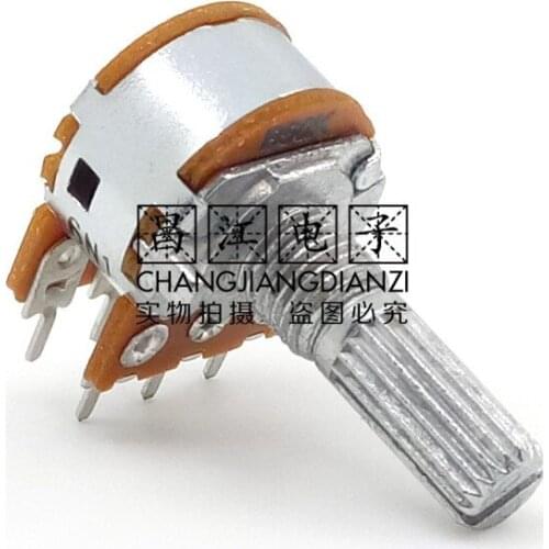 1 Piece B50K Stereo Channel B503 Fever Audio Amplifier Volume Potentiometer 20MM Flower Shaft 6 Feet