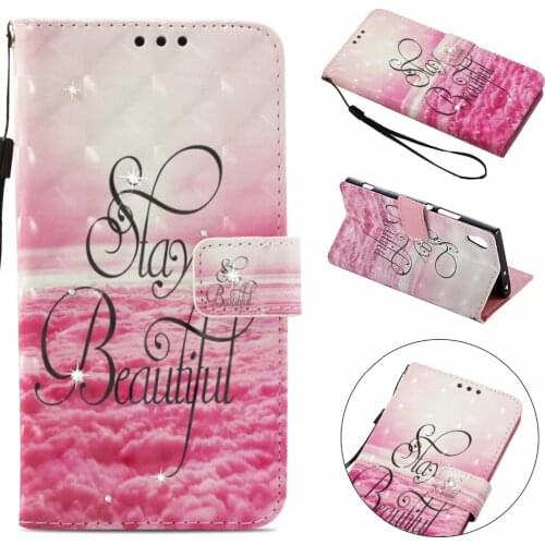 Rhinestone Case For SONY XZ1 XZ2 COMPACT L2 Glitter Diamond Case Flip Wallet PU Leather Cover Card Slot For SONY XA2 XA1