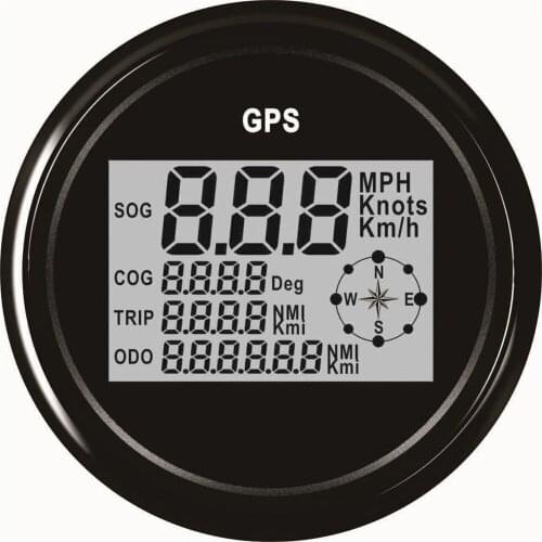 1pc Brand New Speed Charts Odometers 85mm Digital GPS Speedometers with Antenna and Red Backlight for Auto Motorcycle Ship