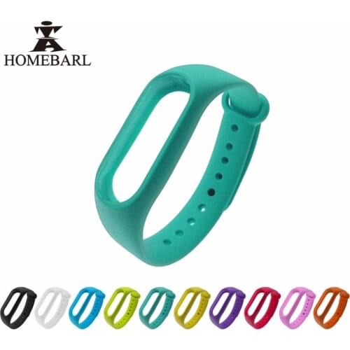Colorful Silicone Wrist Strap Bracelet Replacement Watchband For Xiaomi Mi Band 2 Band 3 Wristbands Original Miband 2 3 Mi2 MI3