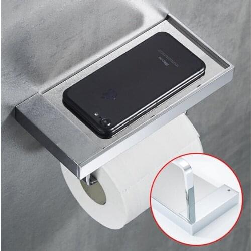 Vidric top high quality total brass wall mounted Bathroom Lavatory Toilet Paper Holder Tissue Holder ,phone holder bathroom acce