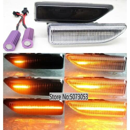 2Pcs Dynamic LED Side Marker Blinker Light Flowing Turn Signal indicator Lamp Flasher Winker For MINI Countryman F60 2017-2020