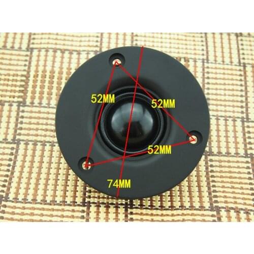 2pcs 3"inch 74mm 4/6/8ohm 20W Silk film tweeter Neodymium Speaker loudspeaker