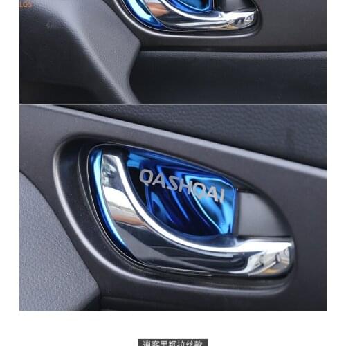 For Nissan QASHQAI 2016-2019 High-quality stainless steel Inner door bowl decorative patch anti-scratch protection car styling