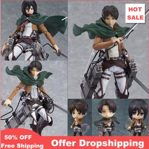 Attack On Titan Anime Figure 375# Eren Yeager Action Figure 390# Figure 417# Shingeki no Kyojin Figurine Toys