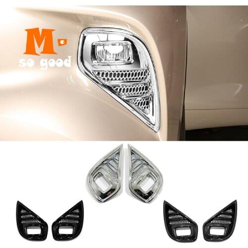 Chrome mirror style for Toyota Highlander Kluger 2021-22 exterior accessories car front rear fog light lamp decor sticker cover