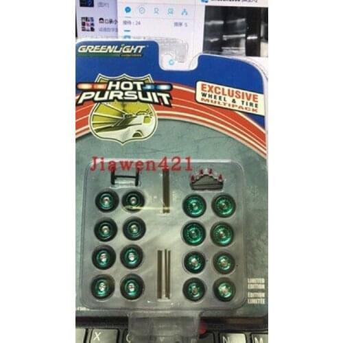 GreenLight 1:64 Wheel Tire Pack Green version Alloy toy cars Metal Diecast Model Vehicles For Children Boys gift hot