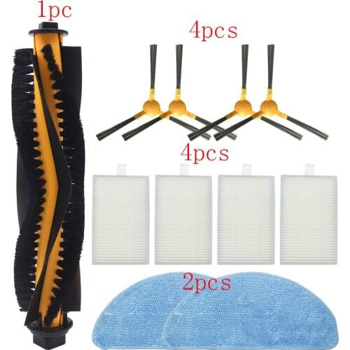 Vacuum Cleaners Parts Accessories for MOOSOO Robot RT30 RT40 RT50 R3 R4 Main Brush HEPA Filter Side Brush Kits Accessory Set