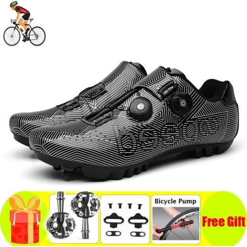New Cycling Shoes Sapatilha Ciclismos MTB Mens Spd Sport Mountain Bike Sneakers Women Hombre Professional Mountain Bicycle