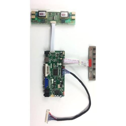 M.NT68676.2A Universal VGA DVI Audio LCD Controller Board for 20.1 inch 1400x1050 M201P1-L01 4CCFL Monitor Kit Easy to DIY