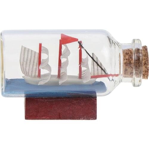 Drift Bottle Miniature Dollhouse Glass Doll House Decor Micro Landscape Vintage Decoration Classic Kids Toy Toys 6*2.7CM