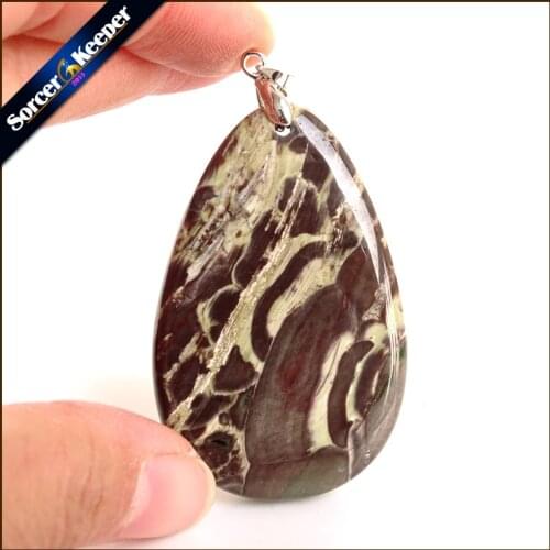 Fashion Real Mens Pendant Green Old KAMBABA Natural Stone Beads For Jewelry Making DIY Polar Jades Necklace Material WS683