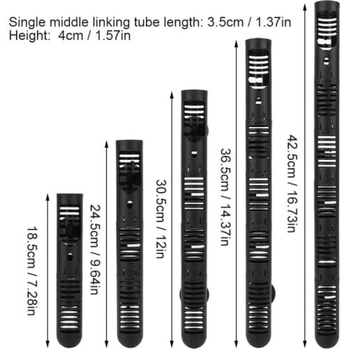 5 Sizes Aquarium Fish Tank Heater Guard Protector Heating Rod Shield Case with Suction Cup Suckers Adjustable Universal Fit