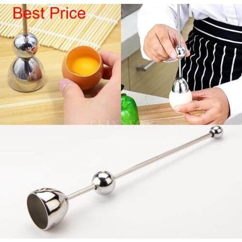 200Pcs/Lot Stainless Steel Egg Cutter Eggshell Breaker Egg Shell Opener Kitchen Tool