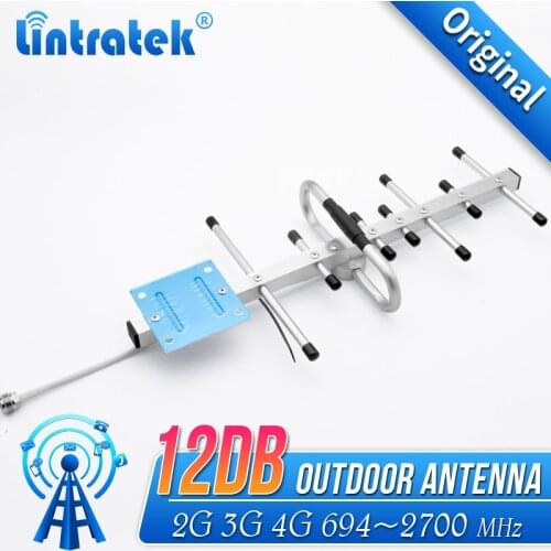 Wholesale 12dBi GSM Yagi Antenna WCDM 850MHz 900MHz - 2700MHz UMTS 3G Signal Booster Repeater Outdoor Yagi Antenna External Use