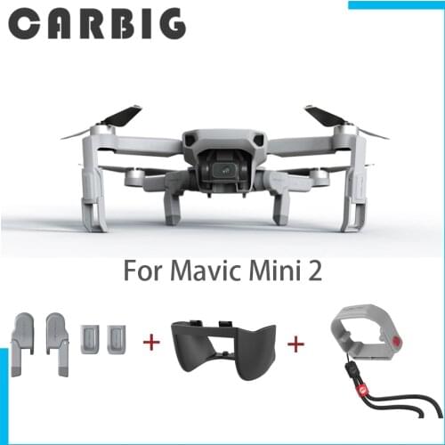 Mavic Mini 2 For PGYTECH Landing Gear Extension Propellers Motor Holder Fixator Guard Gimbal Lens Hood For DJI Mini2