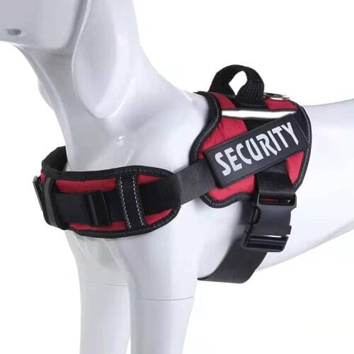 Adjustable Reflective Nylon Personalized Dog Harness Breathable Pet K9 Chest Strap For Medium Large Dogs Dog Accessories