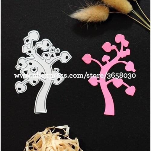Heart Tree Wedding Decorations Metal Die cutting Dies For DIY Scrapbooking Photo Album Embossing Folder Stencil Die Cut 80723144