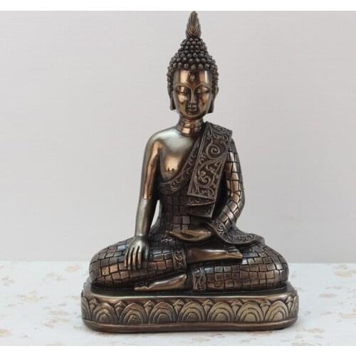 Buddha Statues Thailand Buddha Statue Sculpture Home Decor Office Desk Ornament Vintage Figurine Hindu Siting Buddha