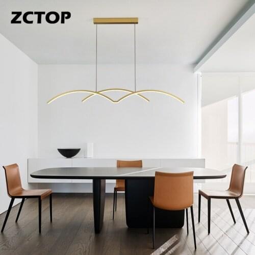 New LED Pendant Lights for Living Room Bedroom Study Room Kitchen Fixtures Hanging Lighting Pendant Lamps Aluminum Body Dimmable