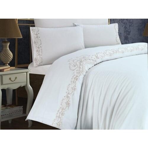 Land Of dowry Tiara Duvet cover set Cream