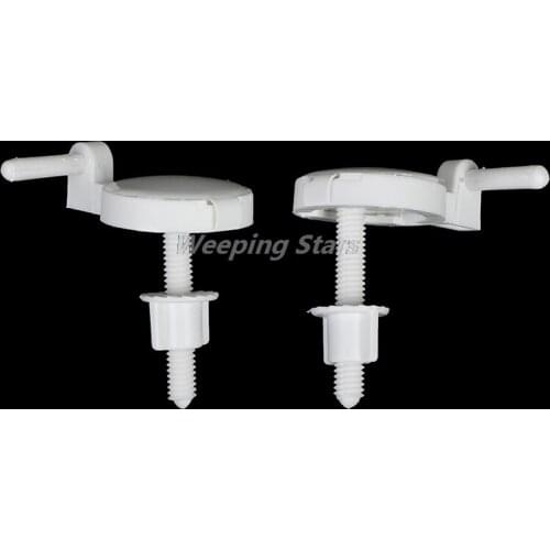 2Pcs Plastic Toilet Seat Screws Fixings Fit Toilet Seats Hinges Repair Tools