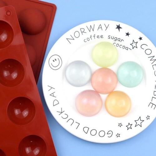 8 Semicircular Mousse Silicone Mold French Dessert Mold DIY Chocolate Silicone Mold Handmade Soap Silicone Molds