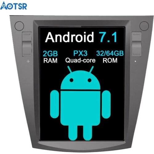 Aotsr Android 7.1 Tesla style Car No DVD Player GPS Navigation For Subaru Forester 2013 2014 2015 2016 2017 head unit radio