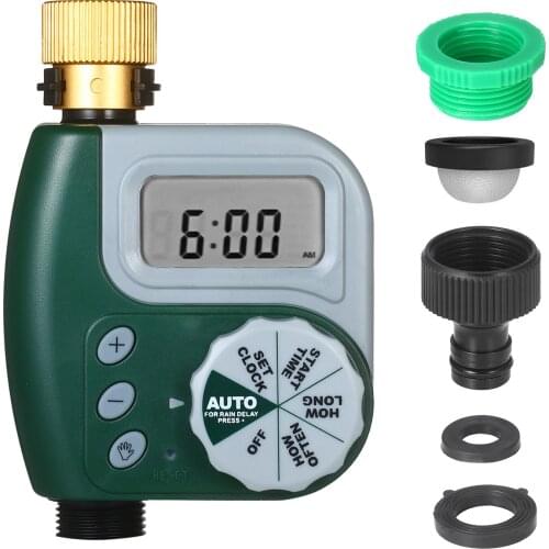 Automatic Irrigation Controller Digital Programmable Water Timer Garden Lawn Faucet Hose Timer with Stainless Steel Filter