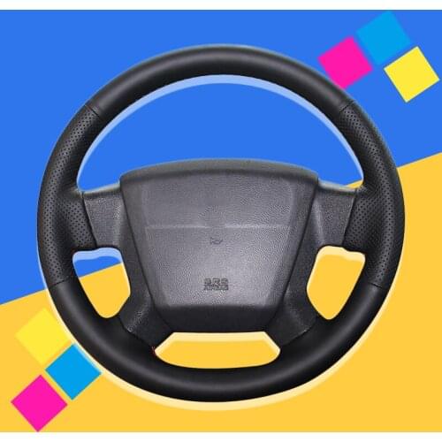 Auto Braid On The Steering Wheel Cover for Jeep Compass 2006-2010 Old Patriot 2007-2010 Car Wheel Covers Interior Accessories
