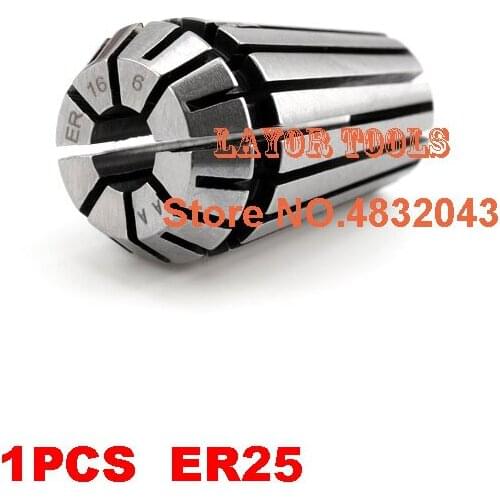 Free freight ER25 1PCs for choose clamp set 2 mm to 16 mm Range for milling CNC engraving machine tool motor axis