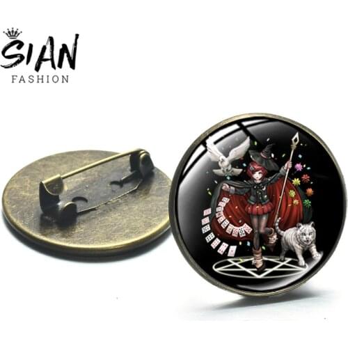 SIAN Lovely Danganronpa Game Series Brooches Pin Akamatsu Kokichi Miu Rabbit Figure Poster Cartoon Cosplay Badges Wholesale Hot
