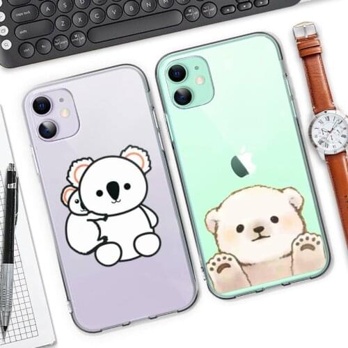 Charming puppy bear koala Phone Cases For iphone SE 12 11 Pro Max X XR XS MAX 7 8 plus 6s plus 2020 case Cover