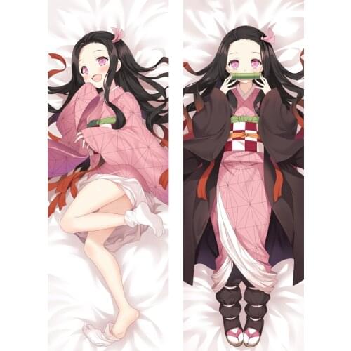 Anime Demon Slayer: Kimetsu no Yaiba Kamado Nezuko Cosplay Dakimakura Hugging Body Pillow Case