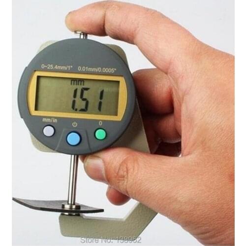 Wooden panel Digital Thickness Gauge,steel board thickness /leather thickness gauge 0-25mm / 0.01mm precision