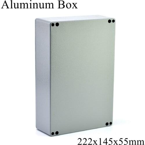 FA5-1 222x145x55mm IP65 Waterproof Aluminum Junction Box Electronic Terminal Sealed Diecast Metal Enclosure Case Connector